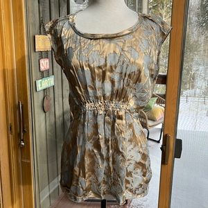 NWT Anthropology Project Alabama metallic burn top 10 $198